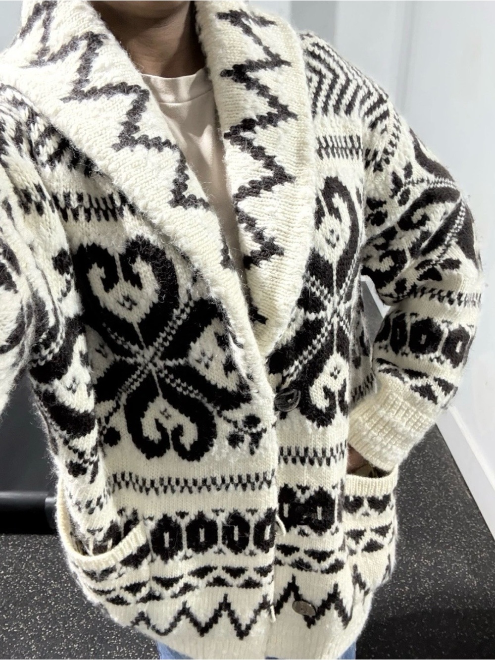 Polo Ralph Lauren wool blend shawl collar cardigan - Picture 4 of 8